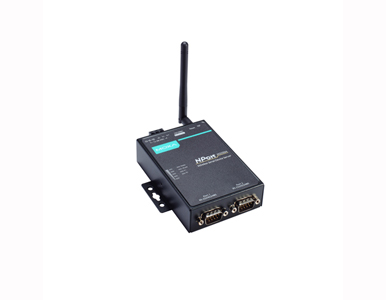 NPort W2250A-T-US - 2 Port Wireless Device Server, 3-in-1, 802.11a/b/g/n WLAN US band, 12-48 VDC, -40 to 75 Degree C by MOXA